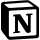 Logo of Notion