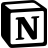 Logo of Notion